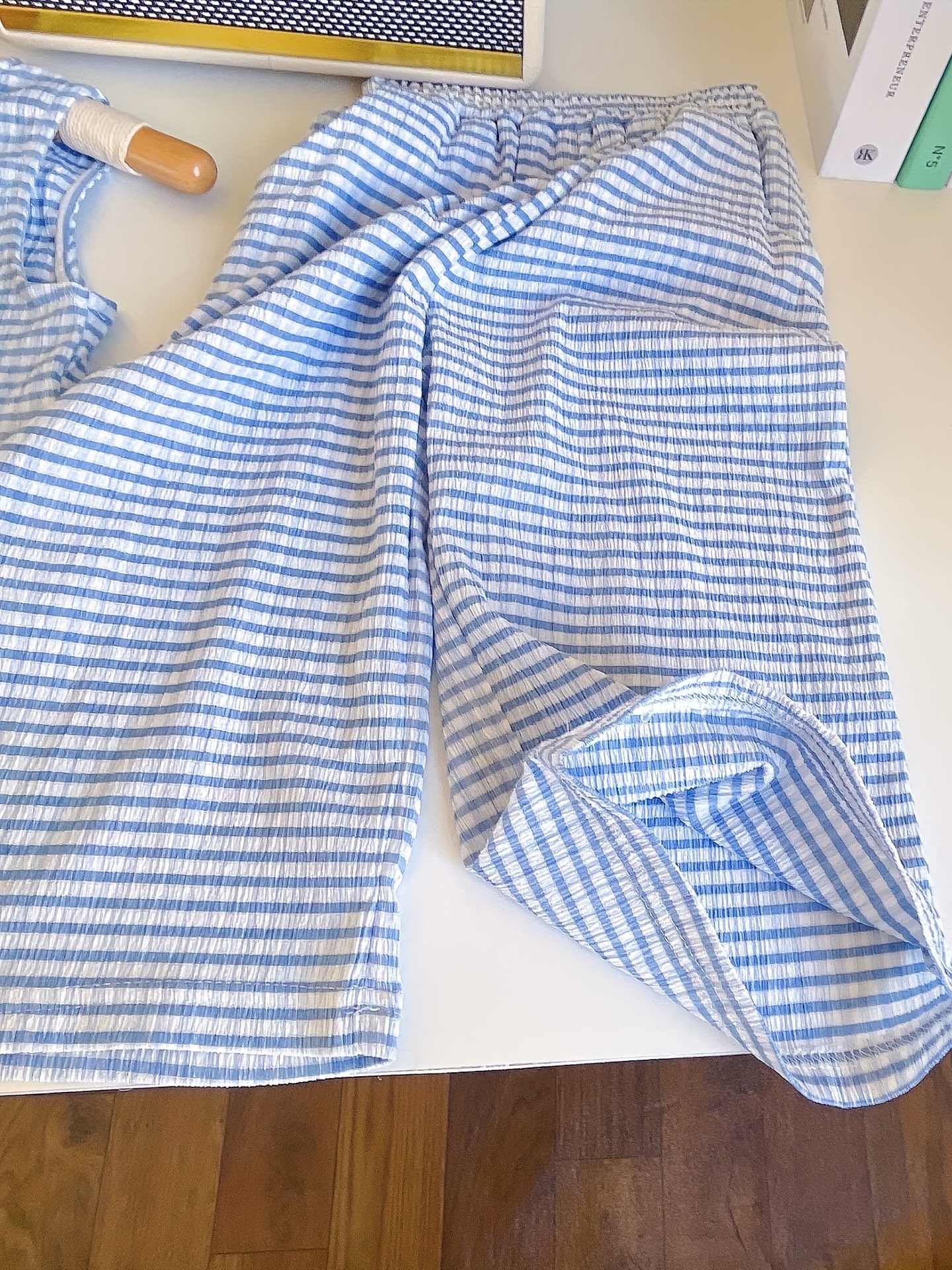 Girls Plaid Sleeveless Top & Pants Set for Summer Party