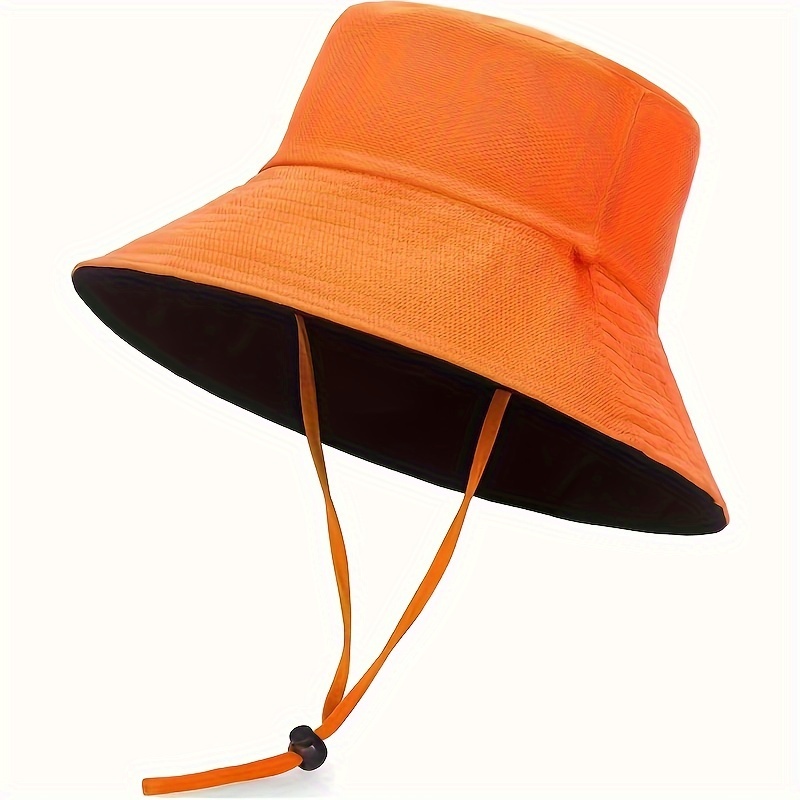 Trendy Wide Brim Bucket Hat Candy Color Uv Protection Sun - Temu