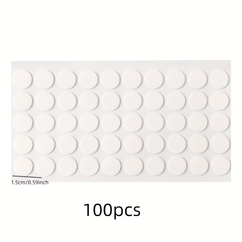 100 Pcs Transparent Double-sided Adhesive Tape Dot Waterproof
