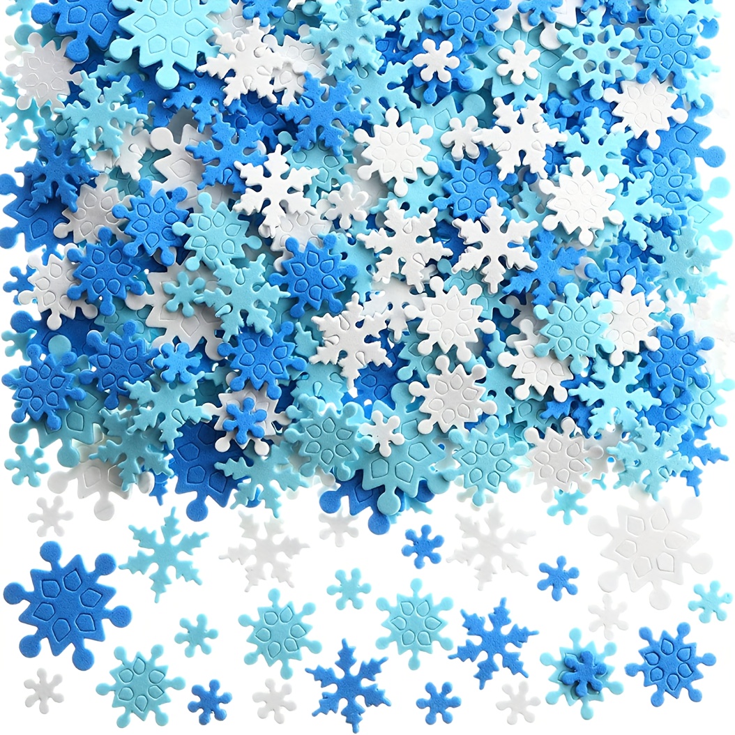 Foam Snowflake Stickers 