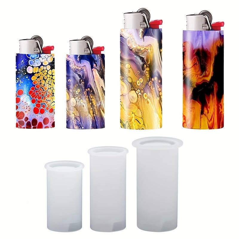 Silicone Resin Mold Universal Lighter Cover Punch Epoxy Mold Art Craft Tool  USA