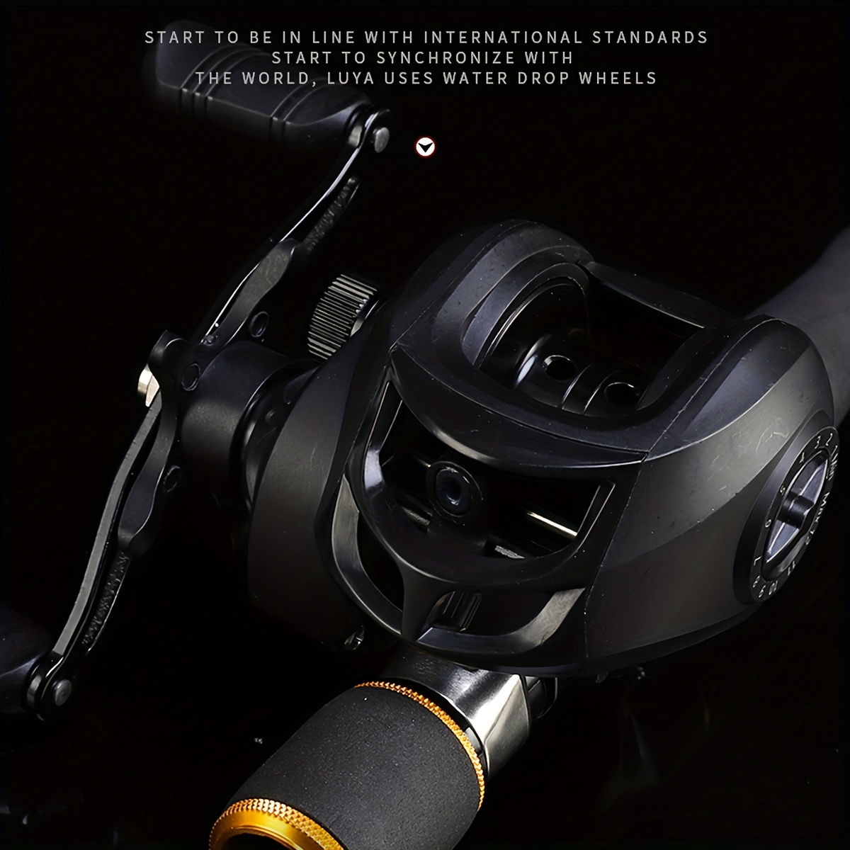 CAMEKOON Round Baitcasting Fishing Reel 8KG Max Drag 7.1:1 High Gear Ratio  Right/Left Hand
