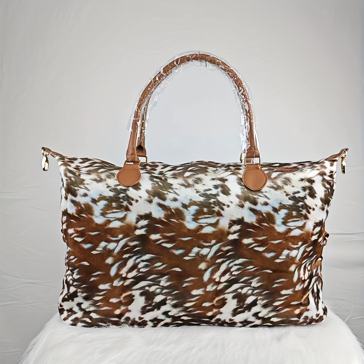 Animal print hot sale overnight bag