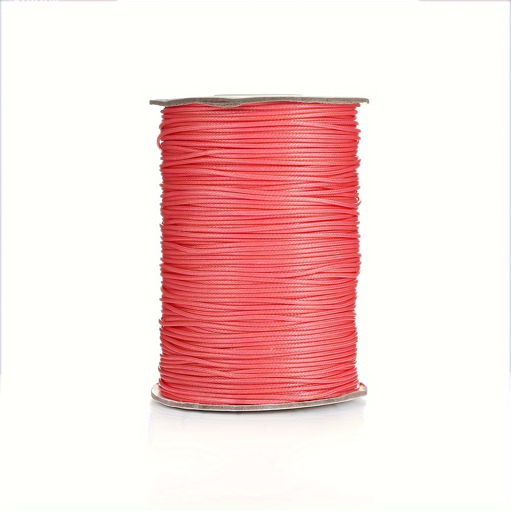 10m 1mm Wax Thread For Handmade Jewelry Making Necklace And Bracelet, Red