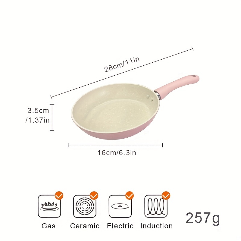 8 Inch Omelette Pan, Nonstick Small Frying Pan Ceramic Coating