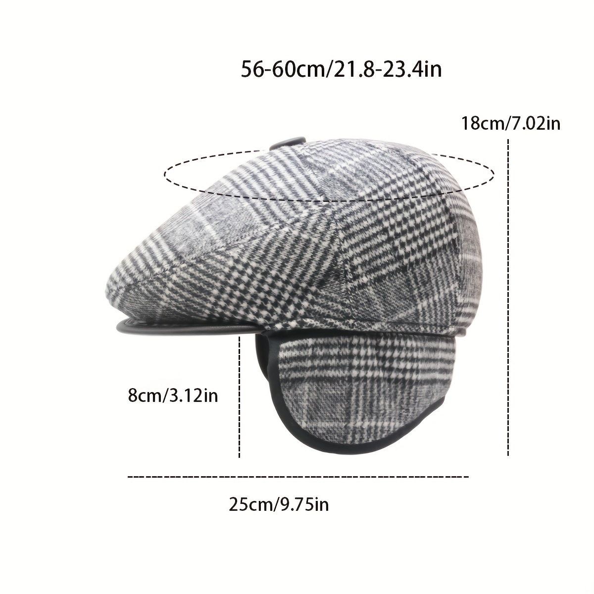 1pc Outdoor Knitted Warm Ear Protection Baseball Hat For Men, Ideal choice for Gifts