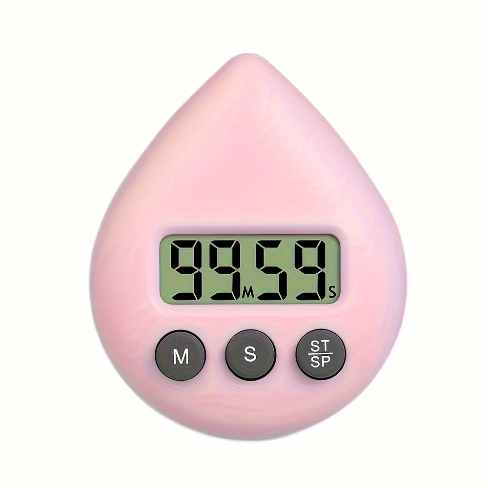 Timer Digital Kitchen Timer Magnetic Water Drop Shape - Temu