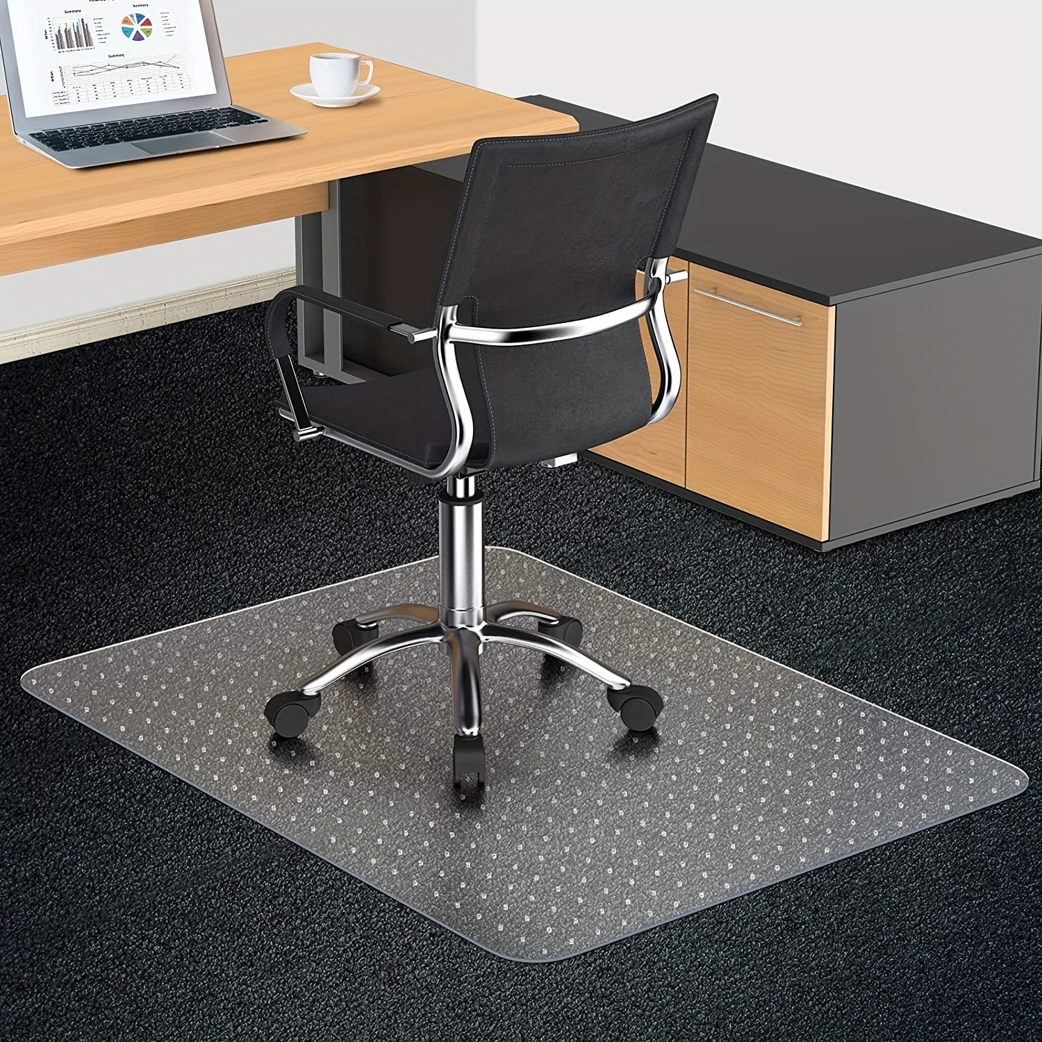 1pc Tapis De Chaise De Bureau Pour Sols Hart Tapis De Zone - Temu