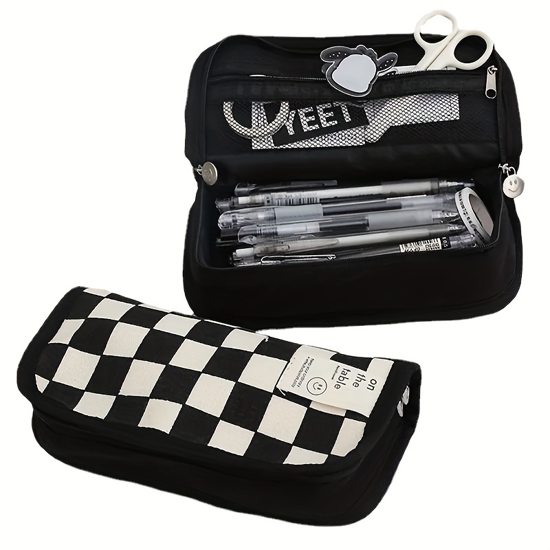 MAMUNU Expandable Pencil case with compartments, Large Capacity Pencil  Cases Pencil Bag Pouch Office School, Portable Pencil Case Large School