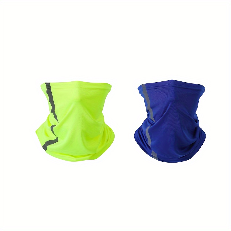 2pcs Summer Neck Gaiter Sunscreen Uv Protection Face Mask For