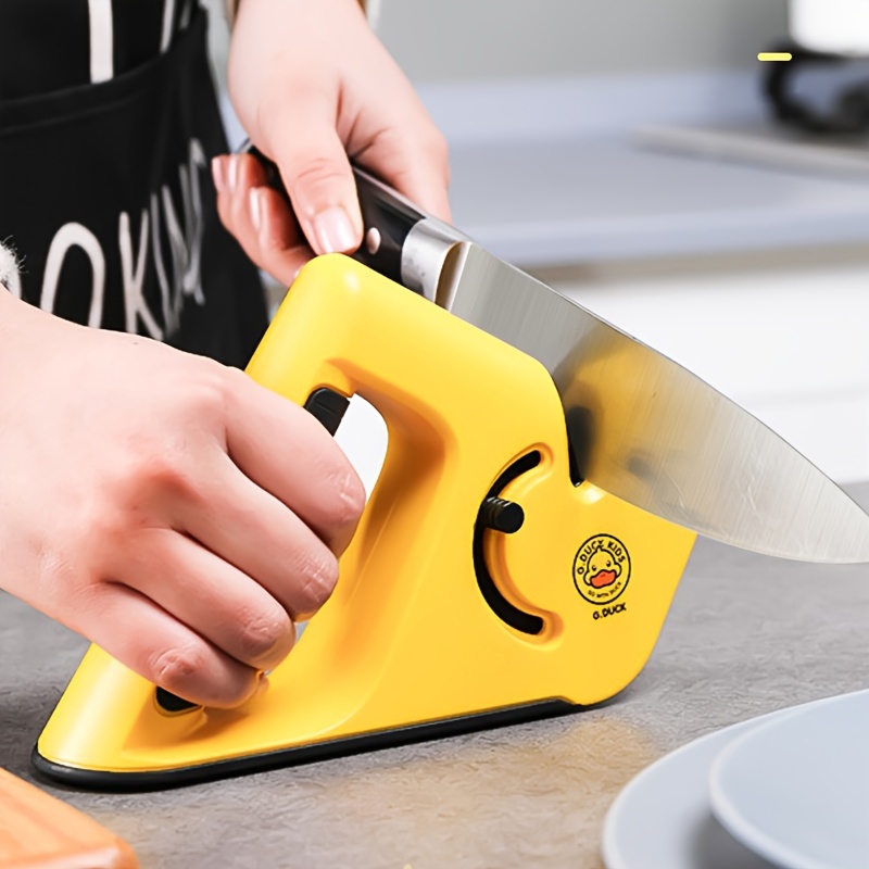 5-in-1 Kitchen Knife And Scissor Sharpener - Effortlessly Sharpen Your  Cutting Tools With One Tool - Temu