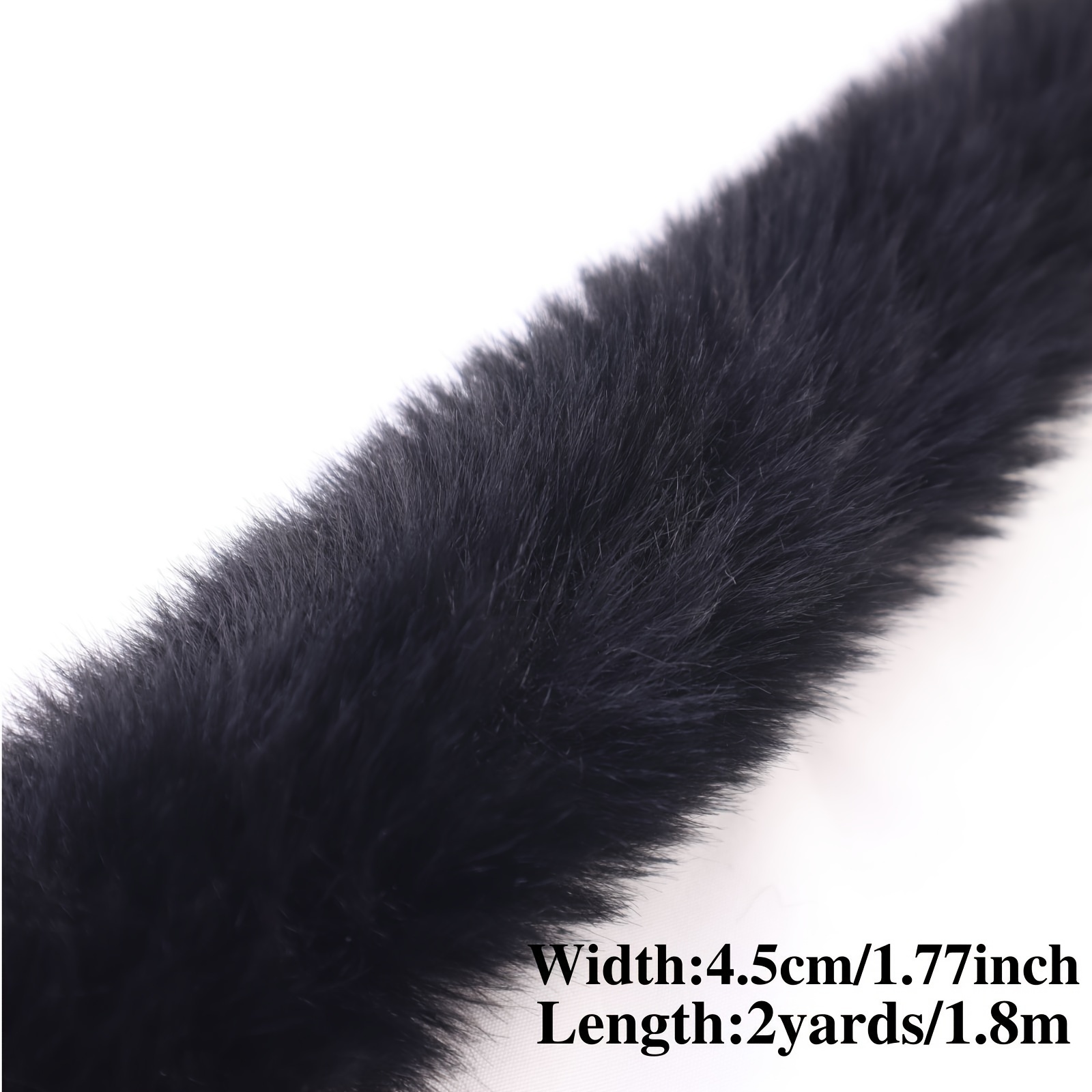 Width And Length White Faux Fur Trim Christmas Fur - Temu