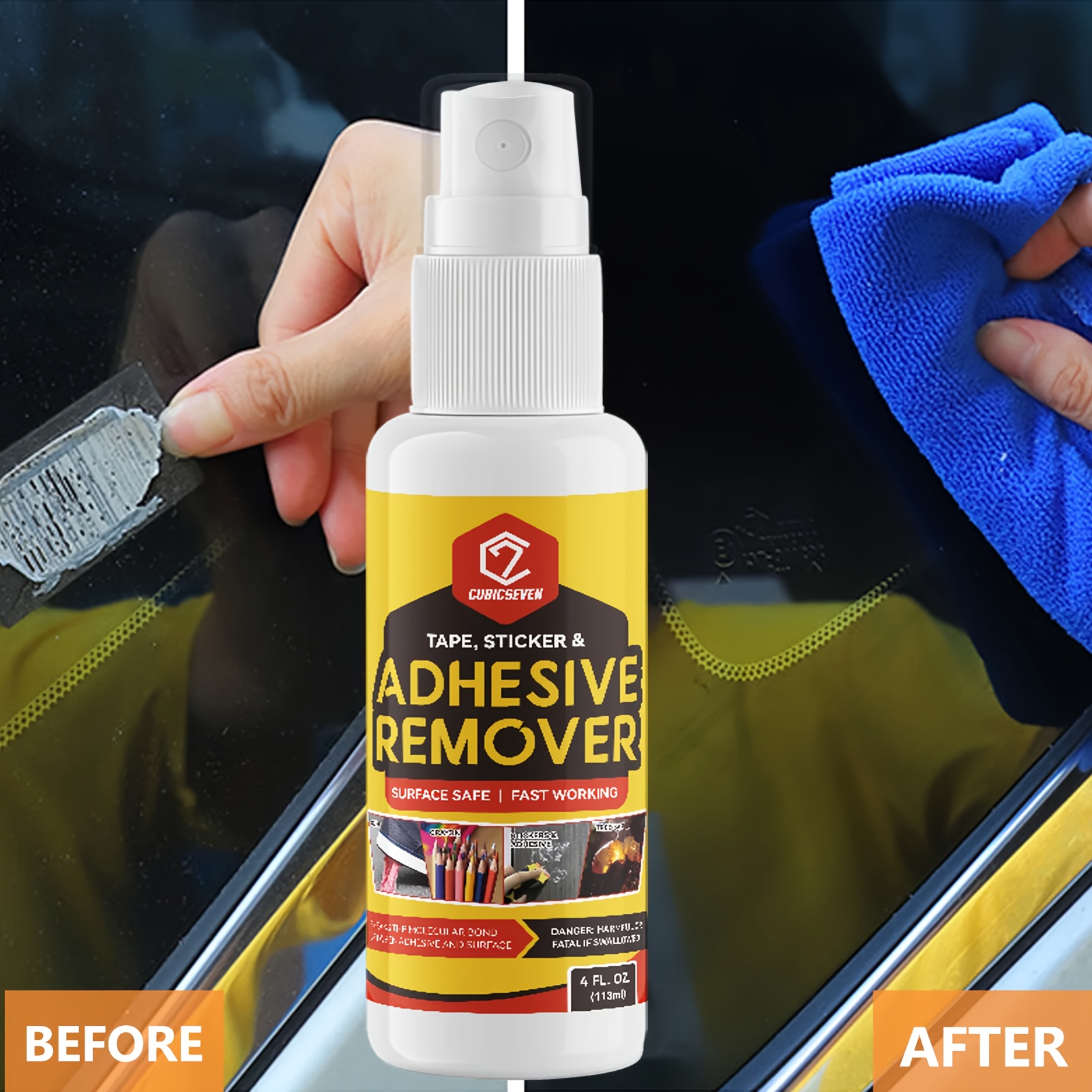 Sticky Residue Remover Car Sticker Remover Wall Sticker Glue Removal Car  Glass Label Cleaner Adhesive Glue Spray Cleaning Agent