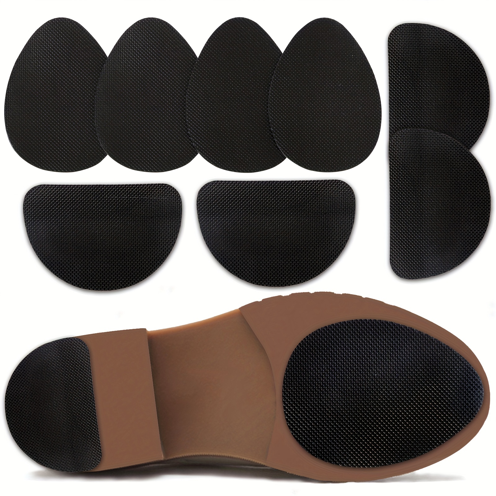  4Pairs Non Slip Shoe Pads Self-Adhesive Non Slip Pads for Shoes  for High Heel Shoes Noise Reduction Protection Sole : Health & Household
