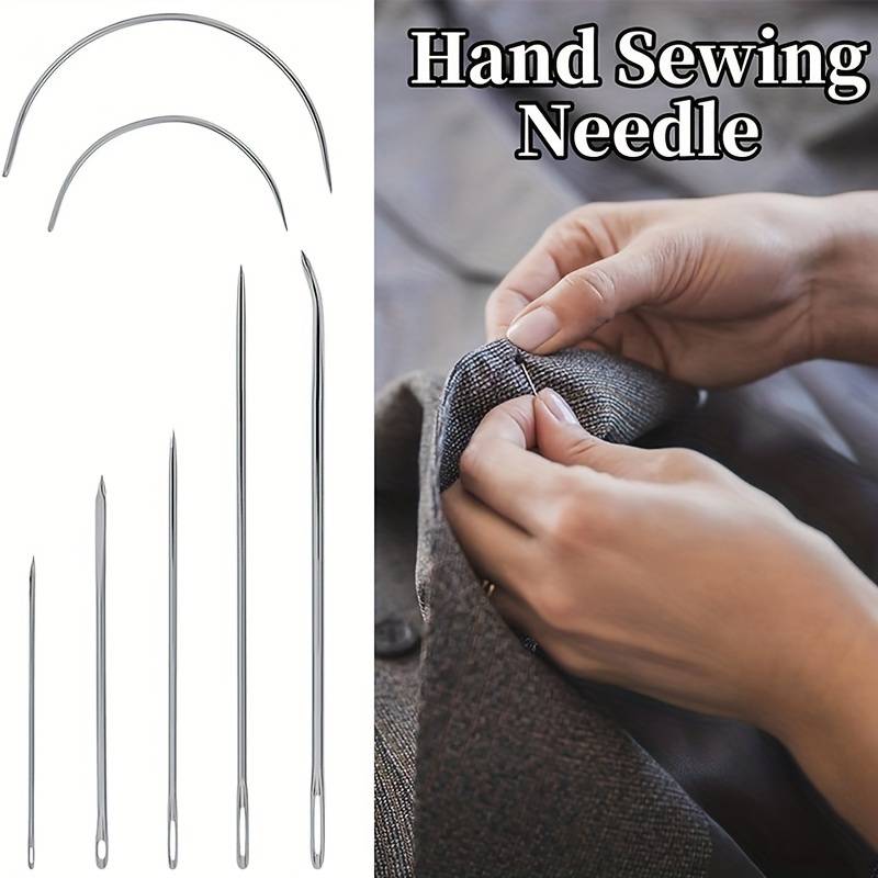 Pack Of Curved Heavy-Duty Sewing Needles - Perfect For Leather, Upholstery & Furniture Repair