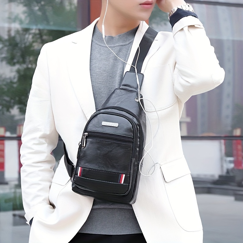 Bolso de hombro digital de moda para hombre, mochila cruzada multifuncional  antirrobo, bolsa de pecho, Ciclismo