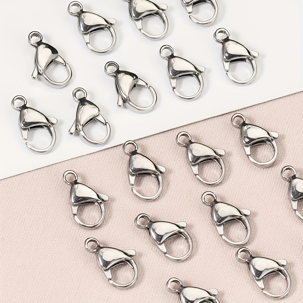 Stainless Steel Lobster Clasps Used For Bracelets Necklaces - Temu