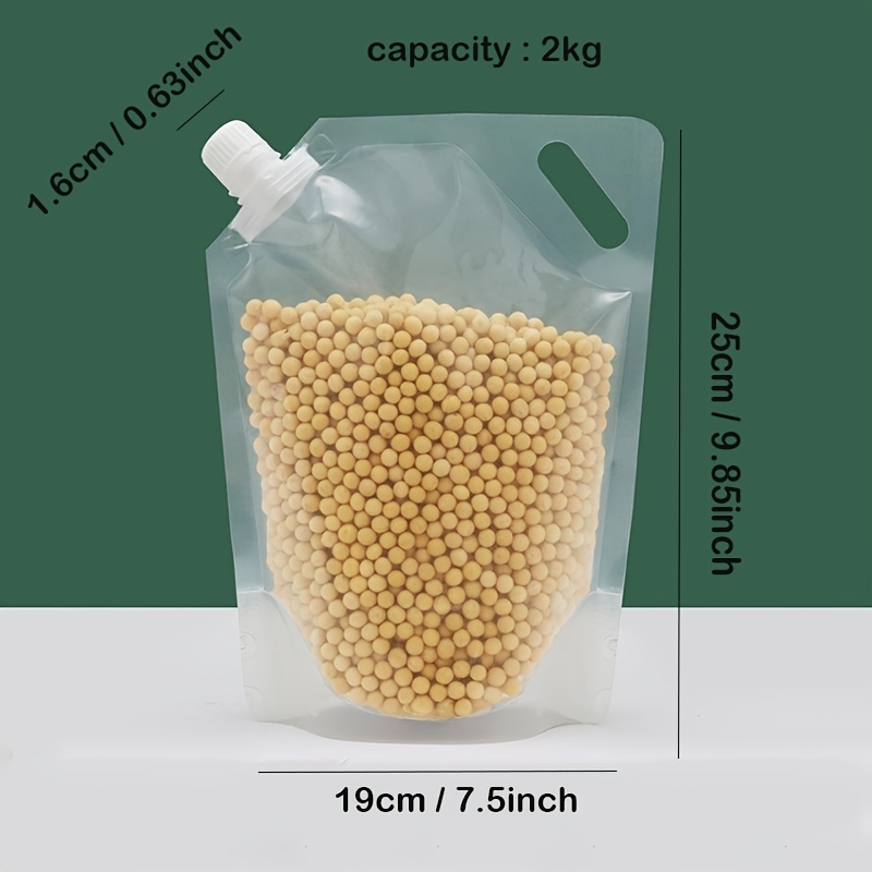 3pcs/pack Sealed Storage Bags For Grains And Cereals, With Suction Nozzle,  Thickened Anti-moth And Moisture-proof Rice Bags For Home Use