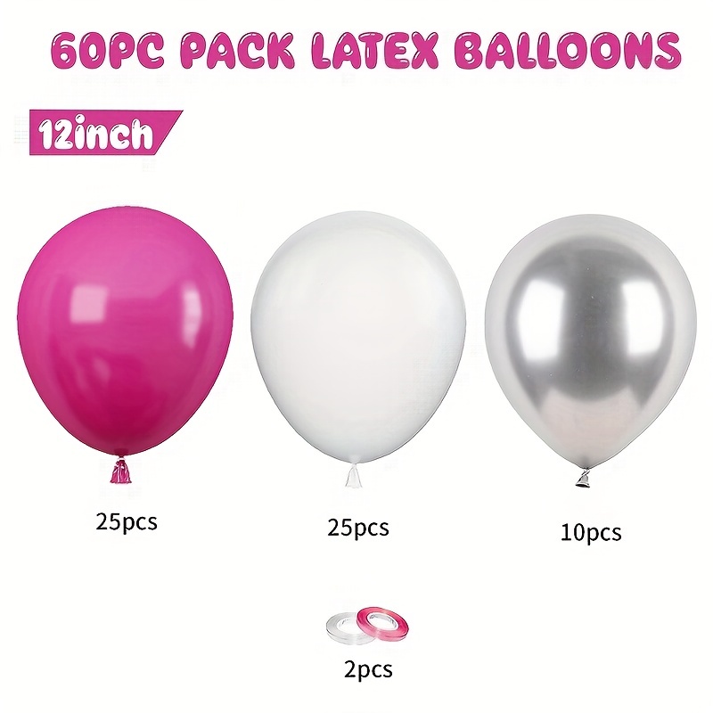 Silvery Balloon Latex Balloons Gender Reveal Balloons - Temu