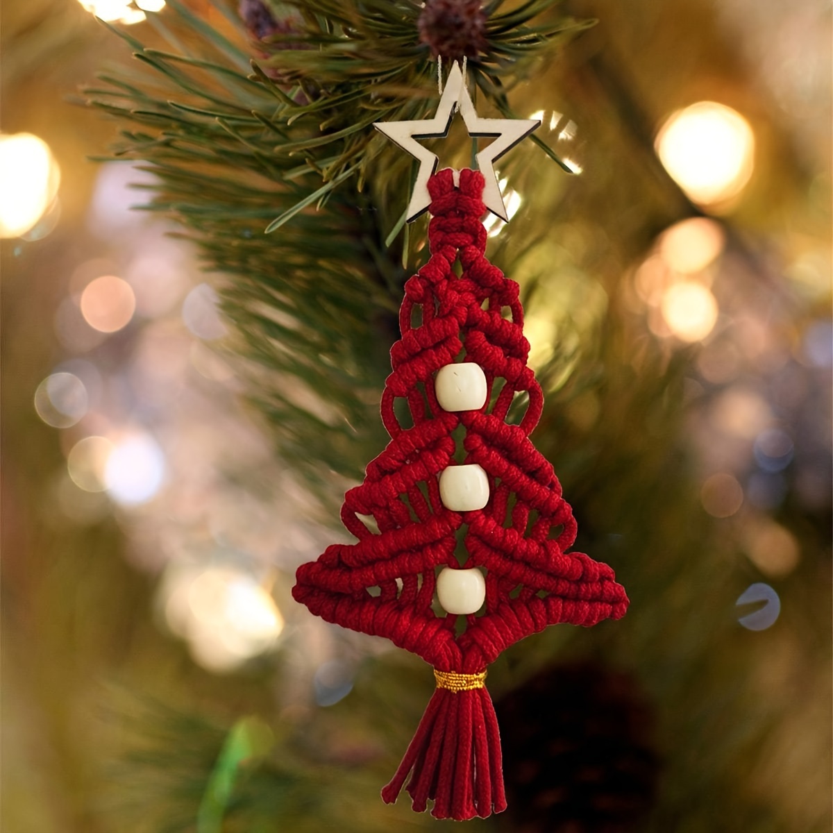 Wooden Christmas Ornaments Hanging Christmas Tree - Temu