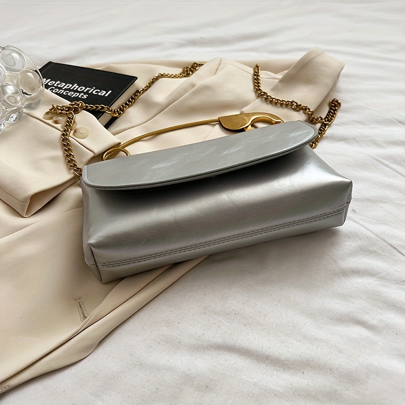 Metal Corssbody Bags, Metal Shoulder Bag, Metal Clutch Purse