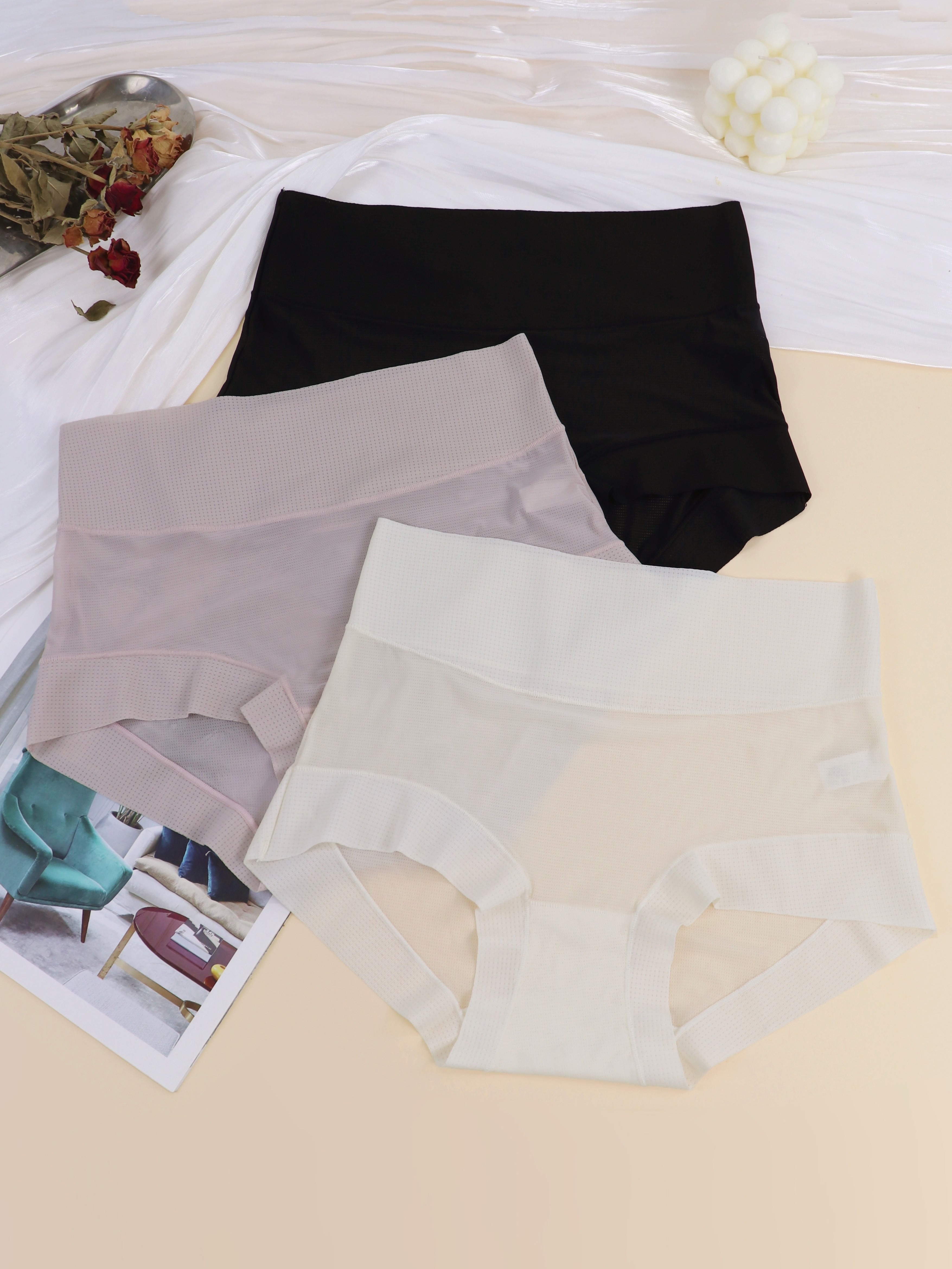 Ultra thin Seamless Underwear Super Soft Comfortable Solid - Temu
