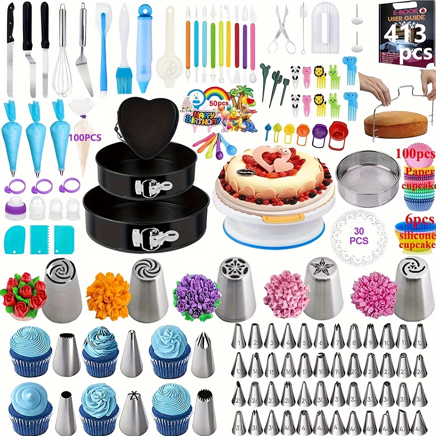 Cake Decorating Tool Kit, For Diy Cake Making, Cookie Making, Baking Tools,  Kitchen Accessories - Temu