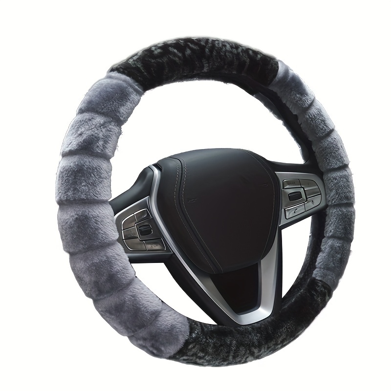 2023 Men Women Winter Short Plush Steering Wheel Cover - Temu