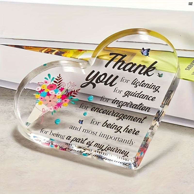 Acrylic Letter Ornaments + Encouragement Card Gift For Best - Temu