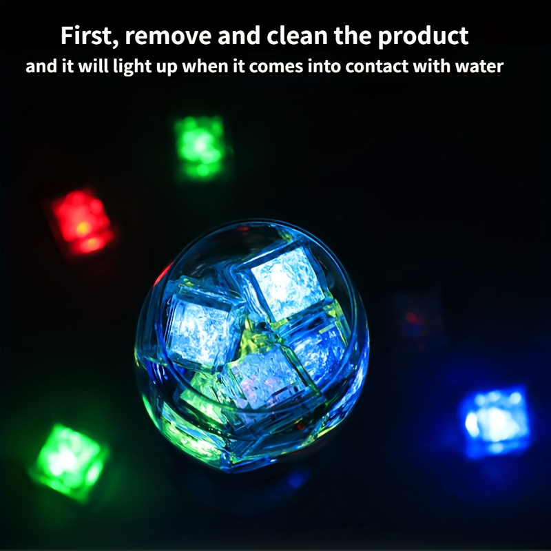 Christmas Decor Luminous LED Ice Cubes Glowing Party Ball DIY