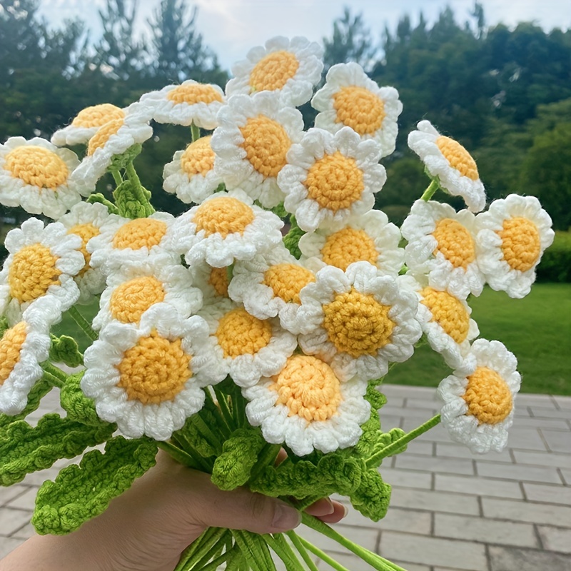Crochet Daisy Flower Bouquet