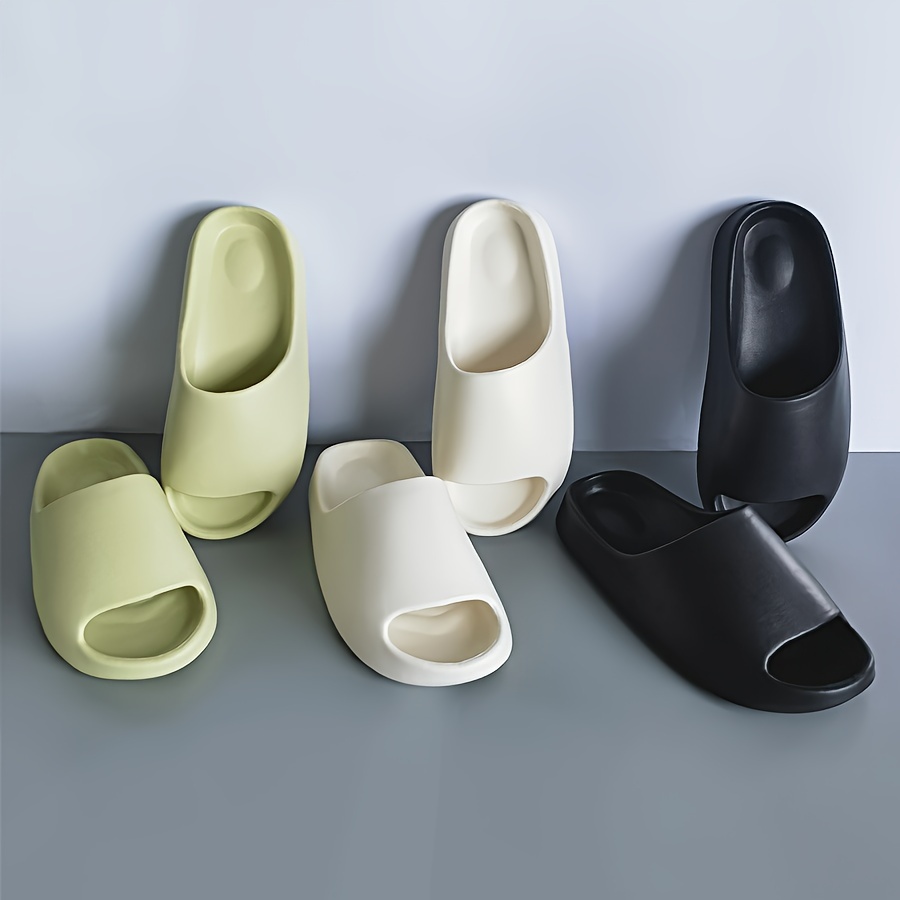 Solid Color Eva Flip Flops Simple Style Soft Sole Wear - Temu