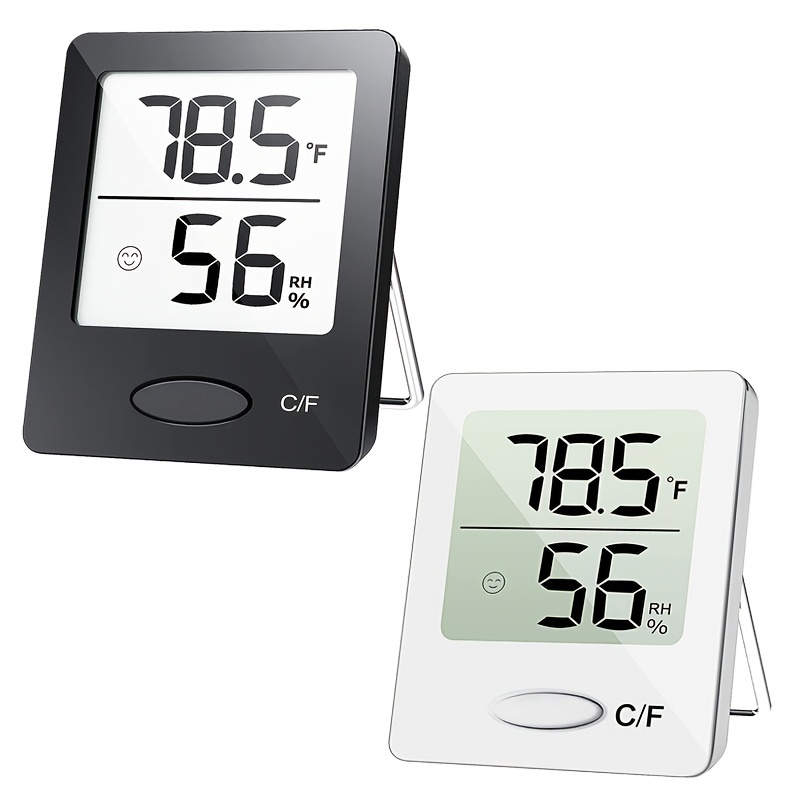 1 pc thermomètre hygromètre numérique intérieur, mètre d'humidité pour la  maison, chambre à coucher, thermomètre intérieur extérieur pour serre