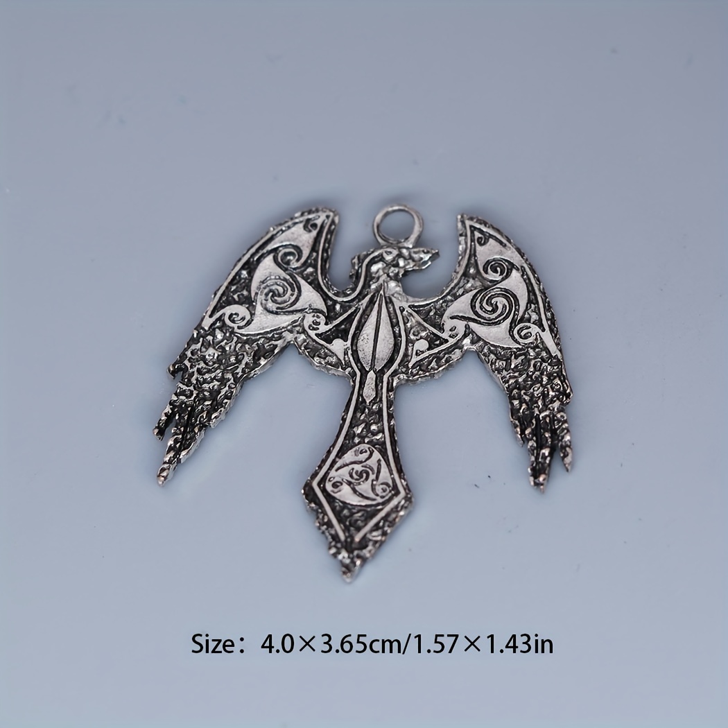 Nordic Eagle Charm Pendant for DIY Jewelry Making