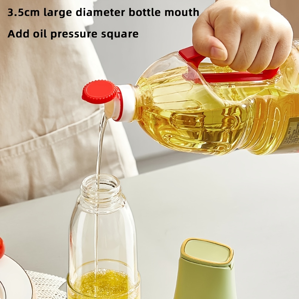 1pc ABS Oil Bottle, Minimalist White Oil Dispenser Bottle For Kitchen