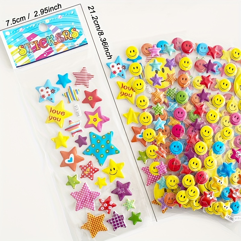 5 Packs Star Sticker Self-Adhesive Stickers Reward Sticker Kindergarten  Stickers 