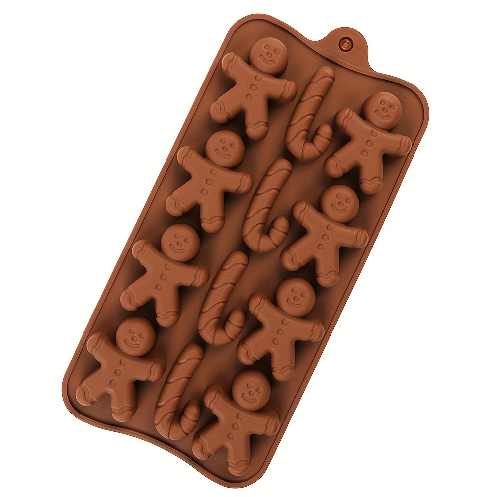 1pc, Christmas Cake Mold, 3D Silicone Mold, Gingerbread Man House Tree  Cookie Mold, Chocolate Mold, For DIY Cake Decorating Tool, Baking Tools,  Kitche