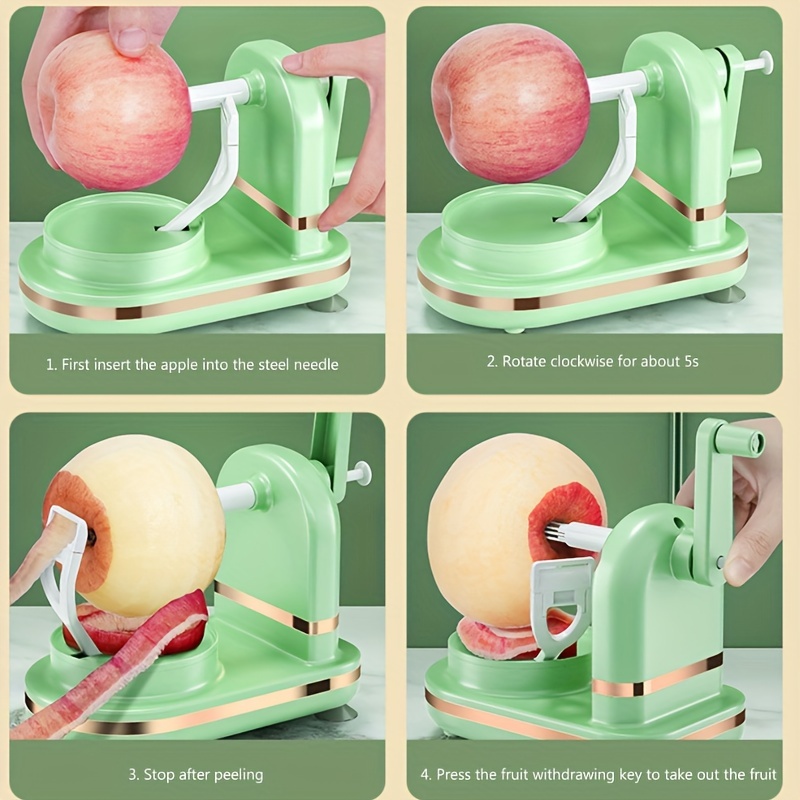 Manual Apple Peeler Multifunctional with Stainless Steel Blades Food Peeler  Slicer Safe Food Peeling Machine for Kitchen Gadgets