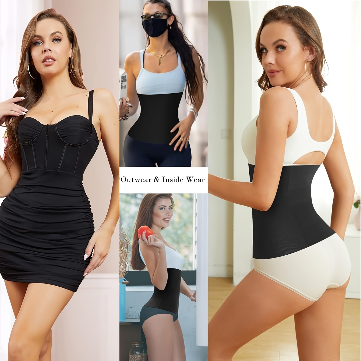 Women Waist Cincher Trainer Corset Tummy Control Slimmer Belt Body Shaper Girdle  Belly Band Shapewear (Beige, XS) : : Clothing, Shoes & Accessories