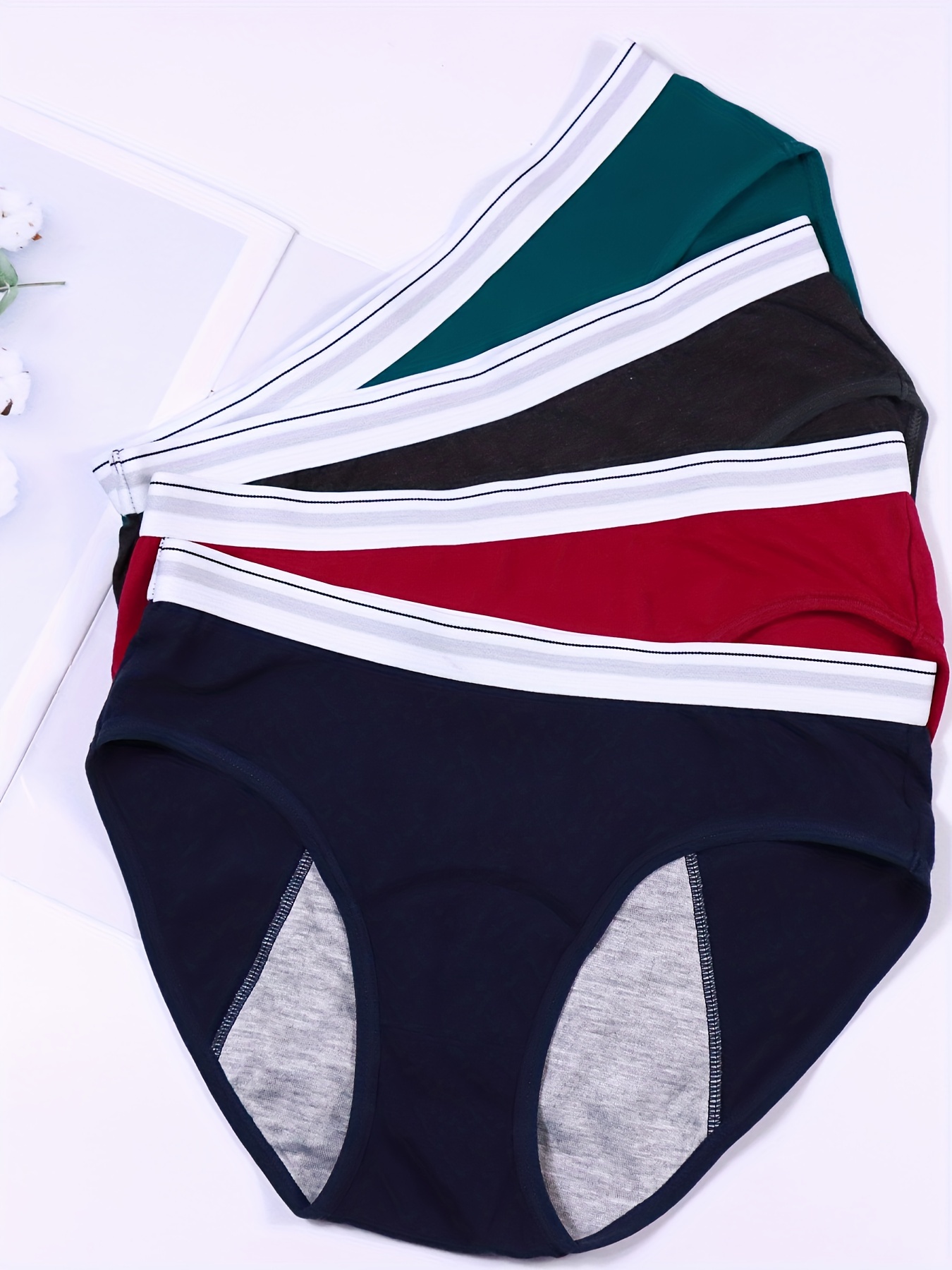Girls Triangle Panties Period Panties Leak proof Solid Color