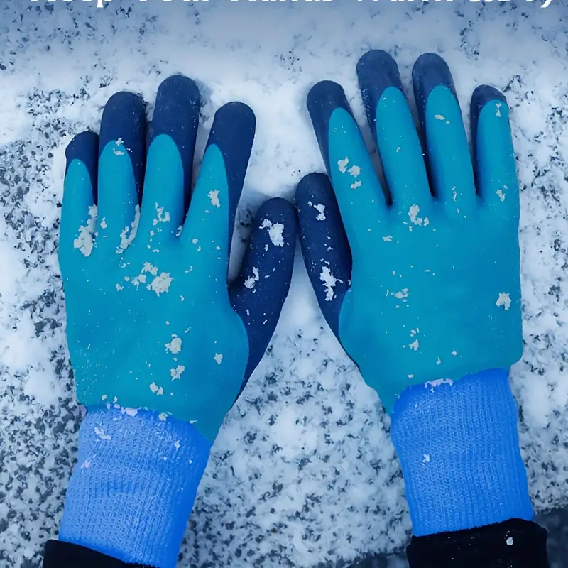 L Size Waterproof Thermal Work Gloves Superior Grip Coating - Temu