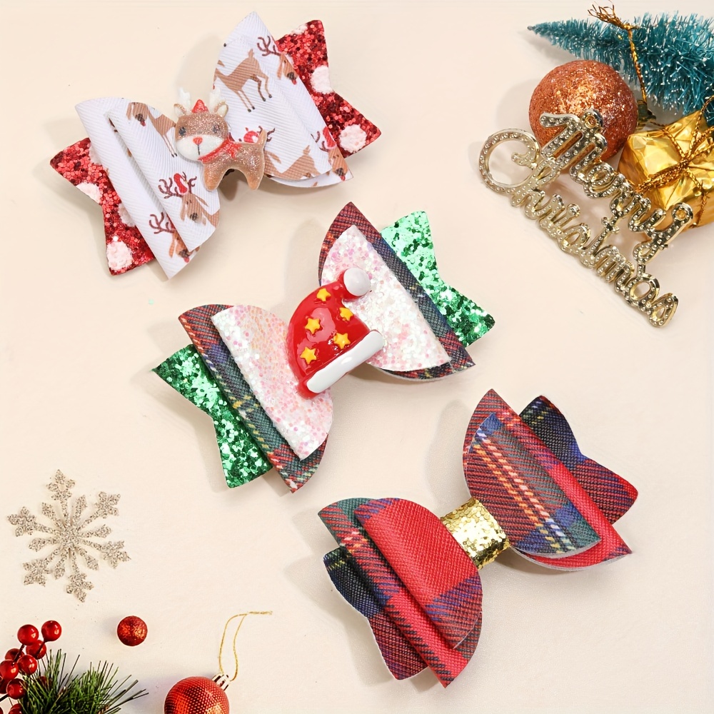 Cute Christmas Hair Clips Decorative Hair Accessories - Temu