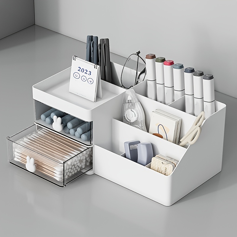 Cute Storage Box Desktop Cosmetics Storage Rack Drawer style - Temu