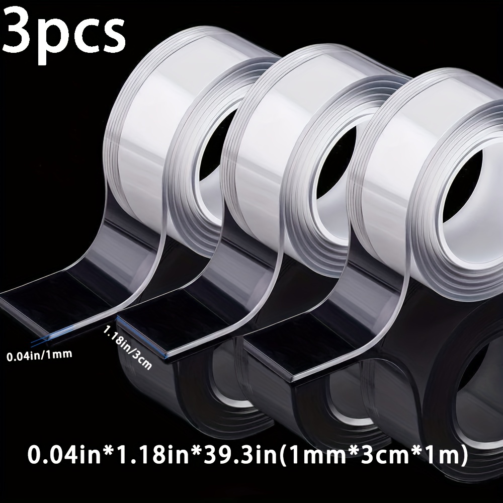 Heavy Duty Nano Tape 3pcs Reusable Traceless Washable