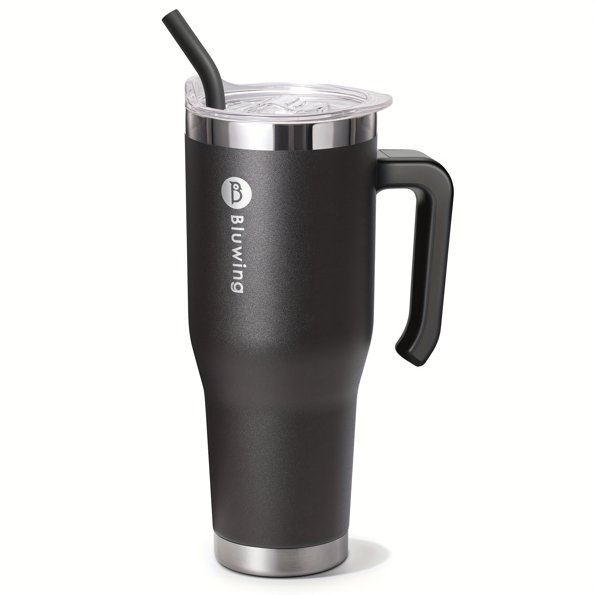 1200ml 40oz Tumbler With Handle Lid Straw Coffee Mug Portable