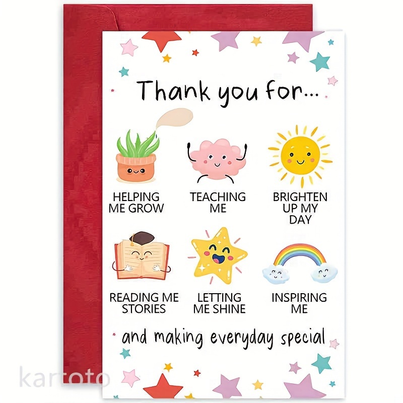 Teacher Cards, Thank You Teacher We will miss you, carta Docente di  insegnante lasciando lasciando Allievo della scuola di insegnante PC62