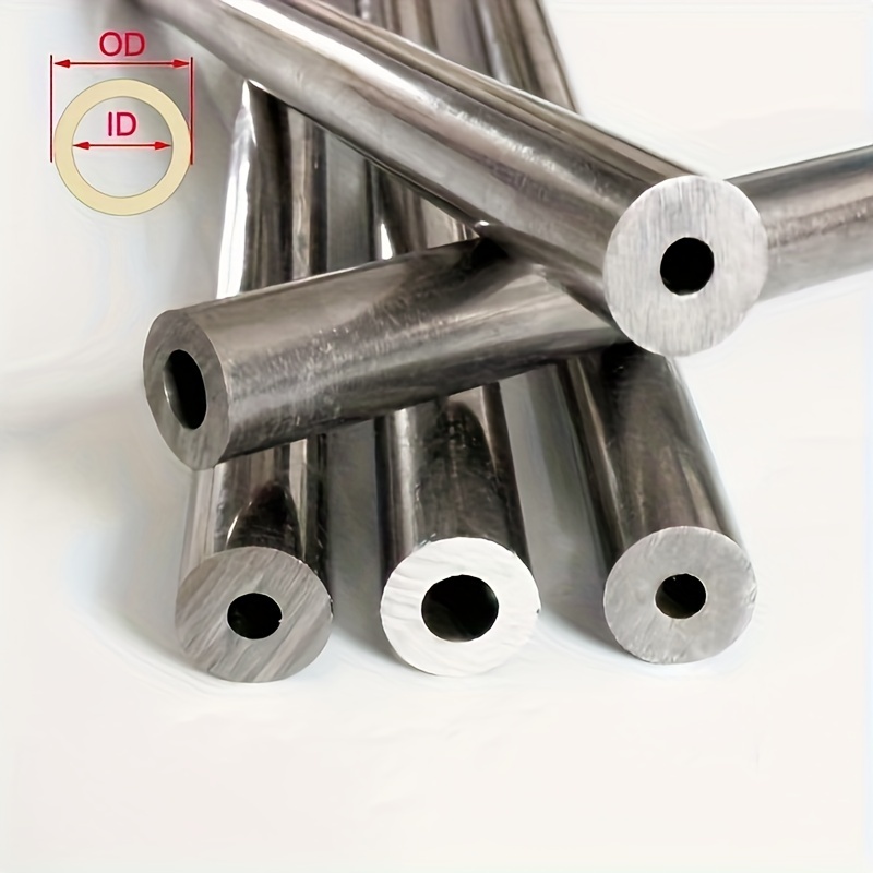 Round Tube,Silver Hollow Round Tube, 304 Stainless Steel Capillary Round  Tubing, Length 300mm, Outer Diameter 16mm, Seamless Straight Pipe Tube  (Size