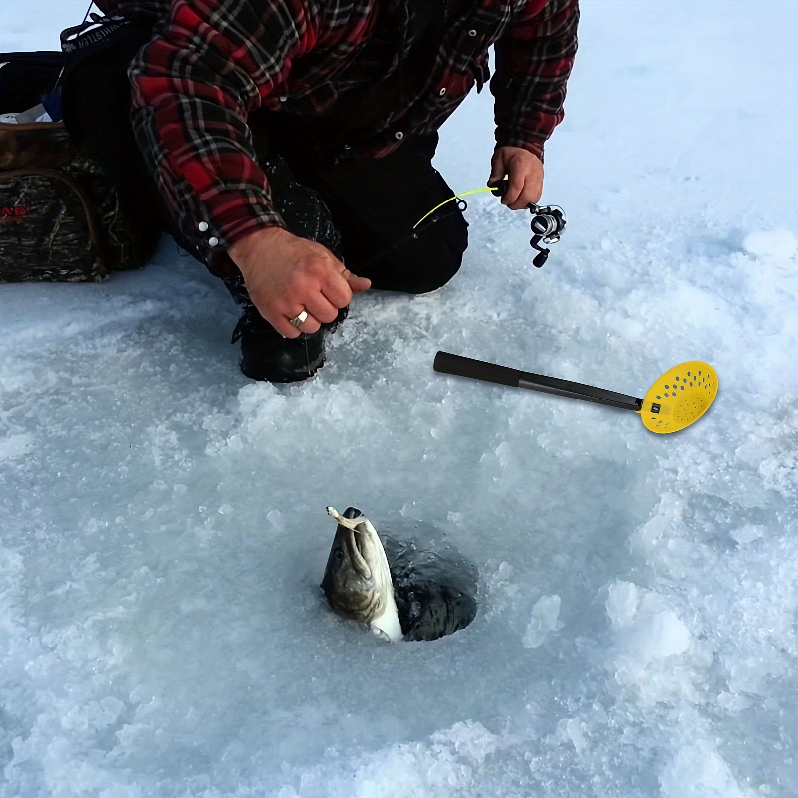Ice Fishing Skimmer Plastic Ice Fishing Scoop Ice Fishing - Temu
