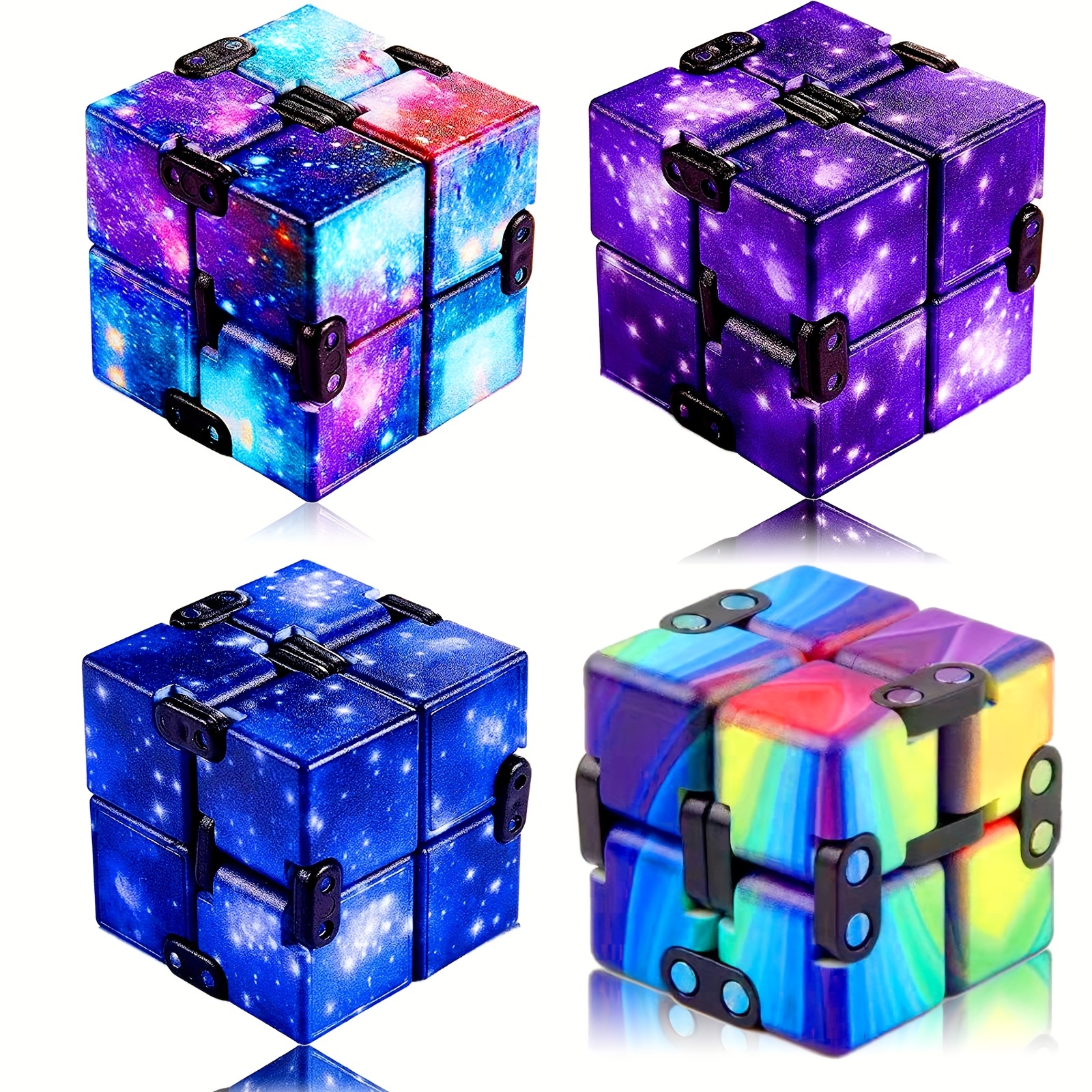Cube Anti-stress on a Blue Background, Fidget Cube Simple Stress Editorial  Stock Image - Image of cube, spinner: 94657404