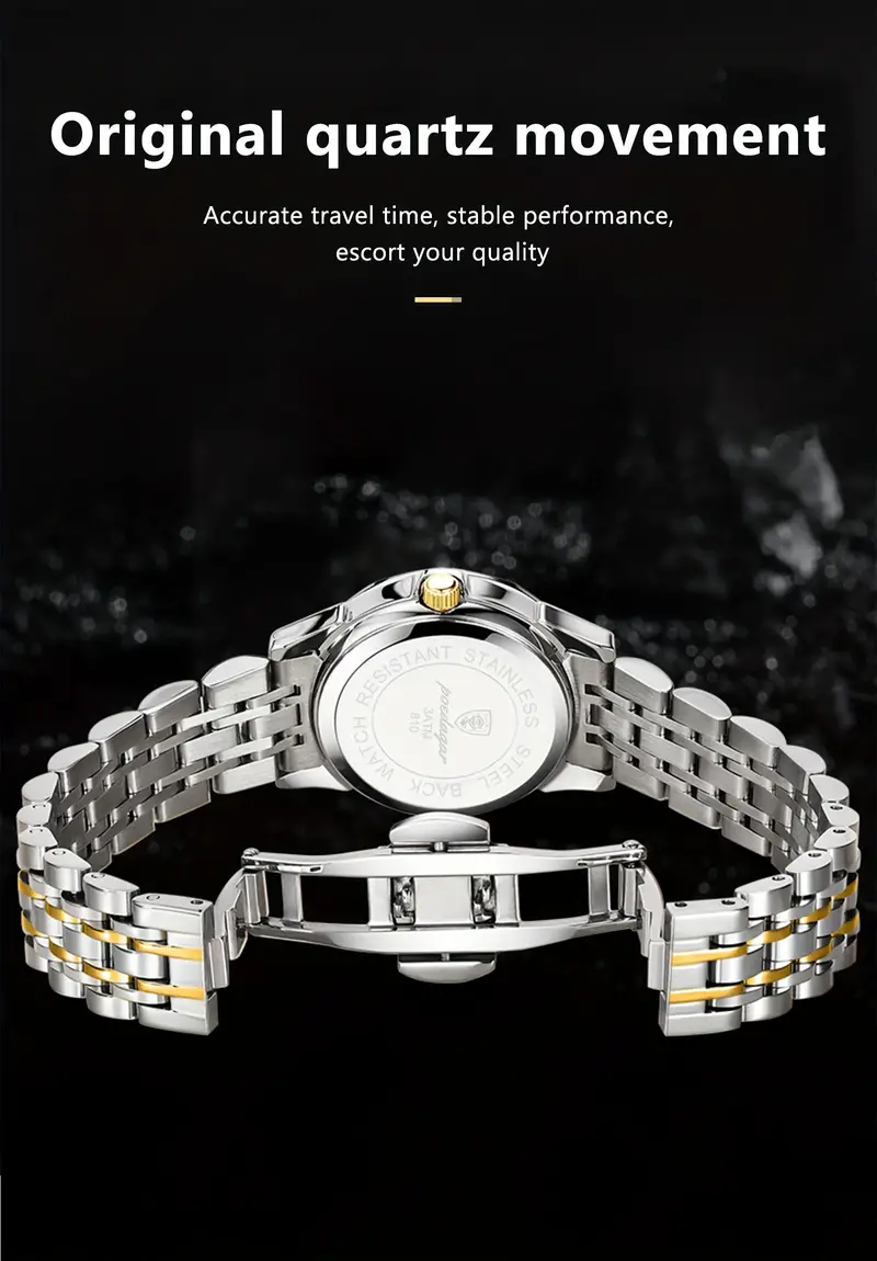 poedagar mens trendy quartz watch stainless steel waterproof luminous calendar wrist watch details 10